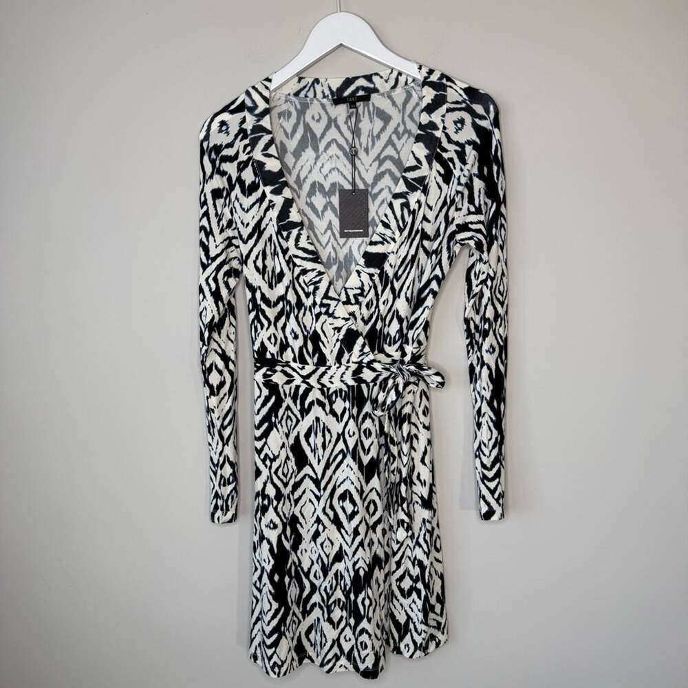 NEW Tart Collections Navy and White Print Wrap Dress size XS